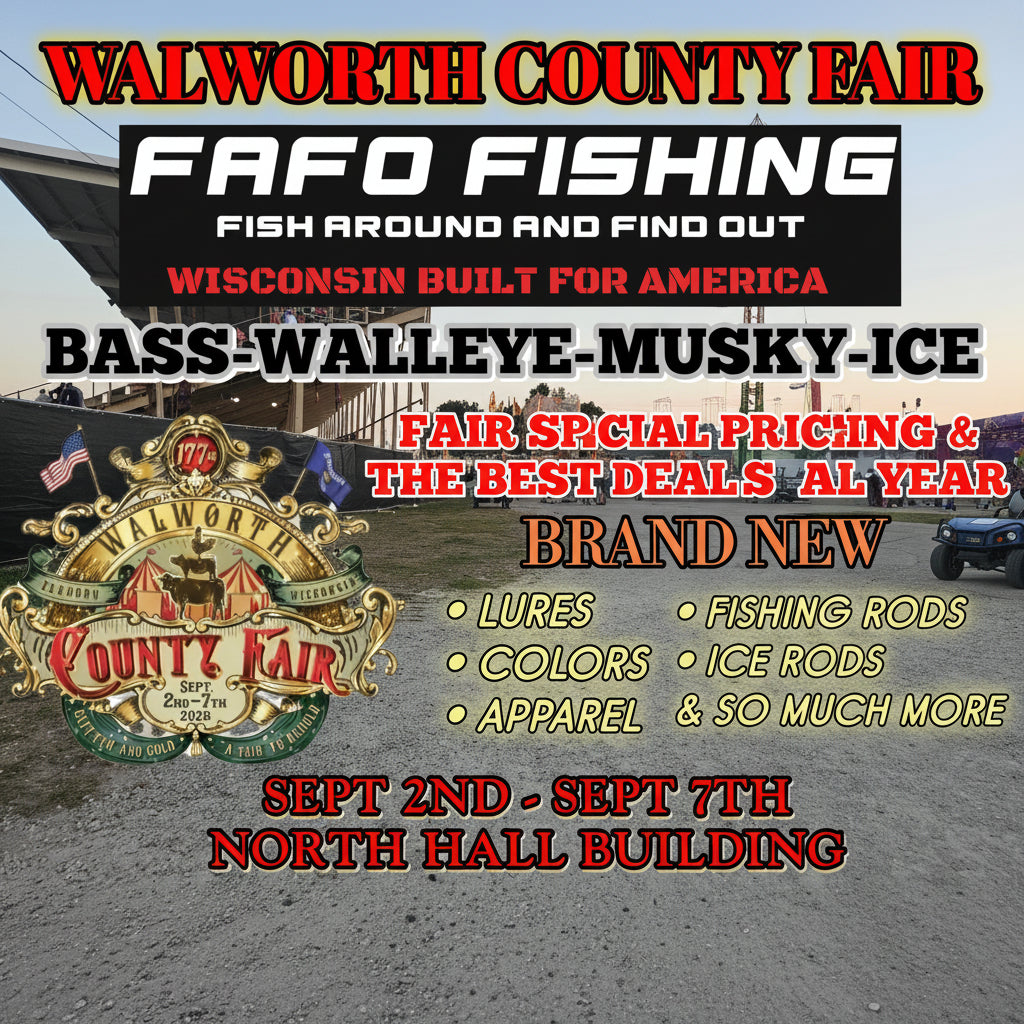 JOIN US AT WALCO 26' SEPT 2ND-7TH IN ELKHORN, WISCONSIN FAIR SPECIAL PRICING YOU DON'T WANT TO MISS