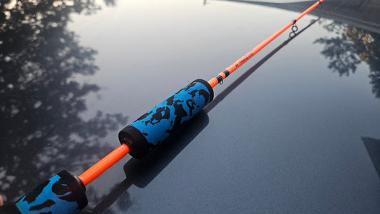 CARBINE STIX 36" Blaze Orange w/ Black Blue Camo Split Grip
