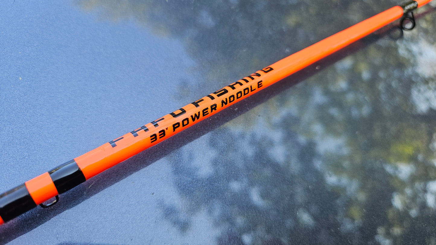 33" Power Noodle - Orange w/ Blue Split Grip