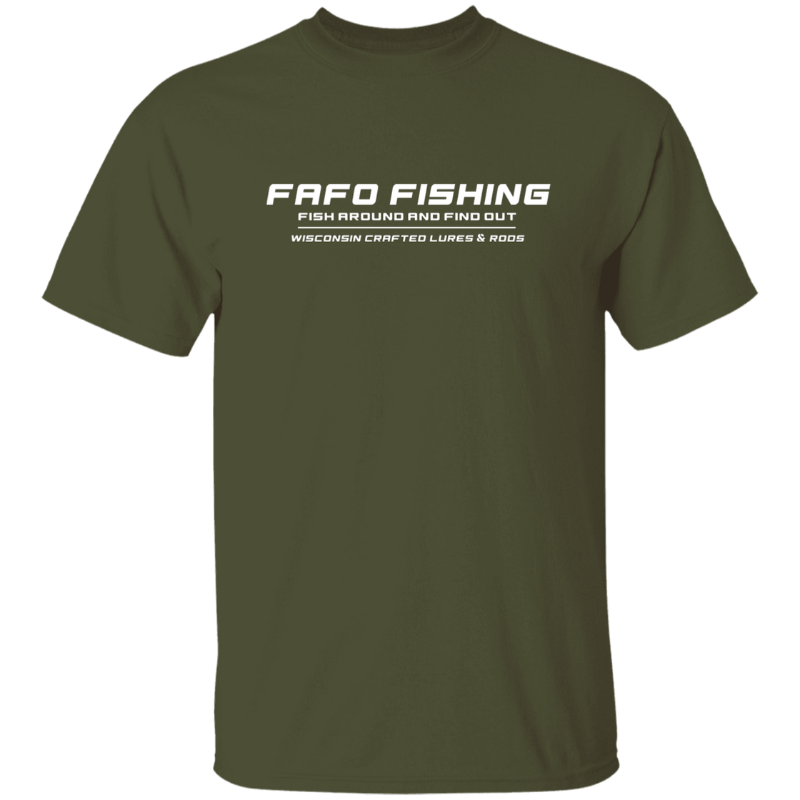 FAFO FISHING T-Shirt Whit Logo